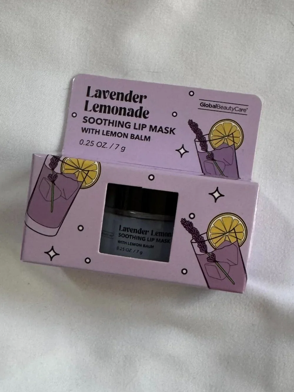 Global Beauty Care Lip Mask Set: Raspberry Souffle, Lavendar Lemonade
